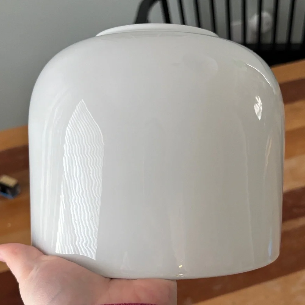Crate&Barrel Glossy Stoneware White Bowl